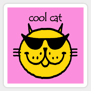 cool cat. Magnet